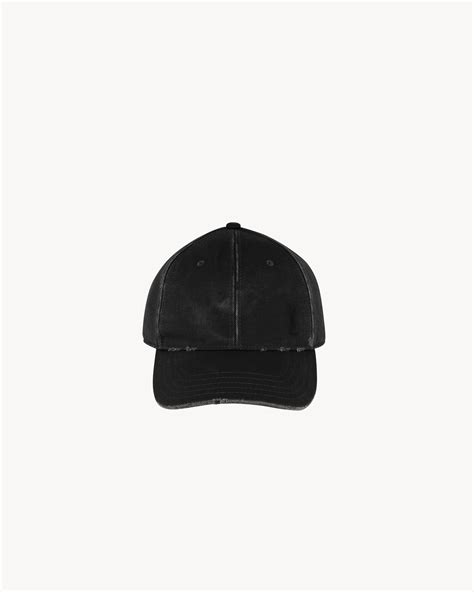 gorra ysl hombre|Gorra Cassandre de denim efecto deslavado .